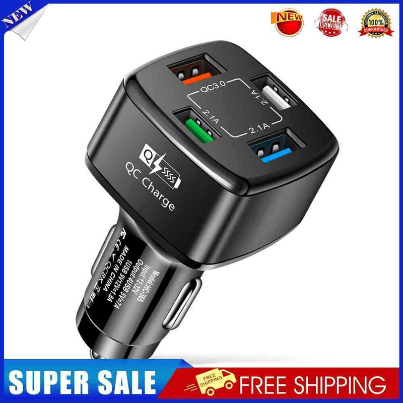 #A 4USB Car Chargers Power Outlet for Mobile Phone Auto Fast Charging Accessorie