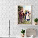 5D Kit Rhinestone Pictures DIY Old Couples Full Square Drill Diamond Painting