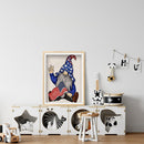 5D DIY Diamond Painting Flag Dwarf Full Drill Rhinestone Mosaic Art Picture