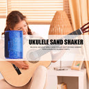 Finger Hammer Sand Shaker Guitars Ukulele Rhythm Sand Bell Maracas (Blue) Newly
