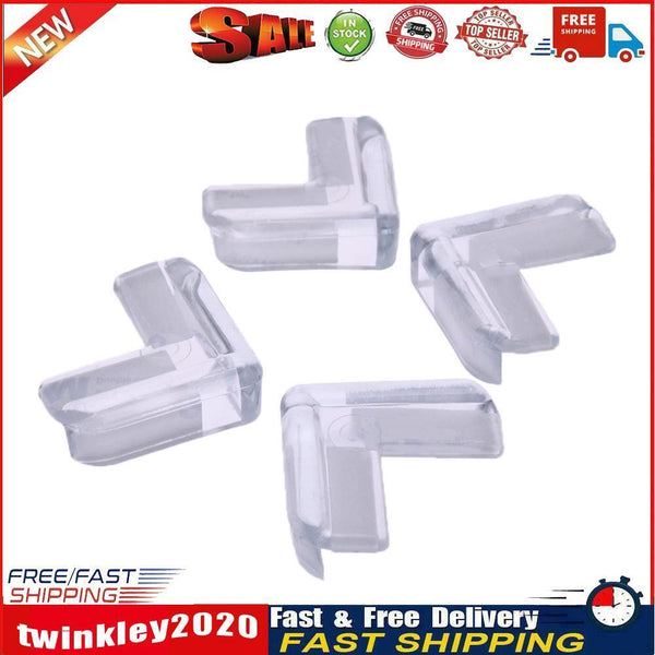 4pcs Kids Baby Safety Transparent Protector Cover Table Corner Guards Newly