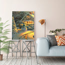 Snowman Hand Painted Drawing DIY Art Canvas Oil Kit Paint By Numbers Decor Gift