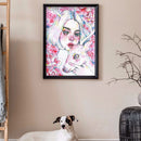 Diamond Painting Girl 5D DIY Full Round Mosaic Art Rhinestone Picture 30x40cm