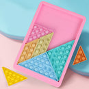 Tangram Push Bubbles Decompression Soft Vent Toys Stress Reliever for Children