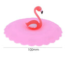 10cm Dia Silicone Cup Lid Leakproof Thermal Insulation Cup Cover(Pink)