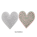 2pcs Love Heart Cutting Die Stencil DIY Scrapbooking Photo Album Cards Handmade