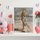 DIY Paint By Number Kit Girl s Back No Frame for Home Art Hanging Decor