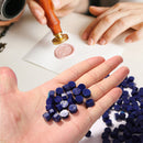 200pcs Octagon Sealing Wax Blue Wax Beads for Envelope Invitation DIY (I) Newly