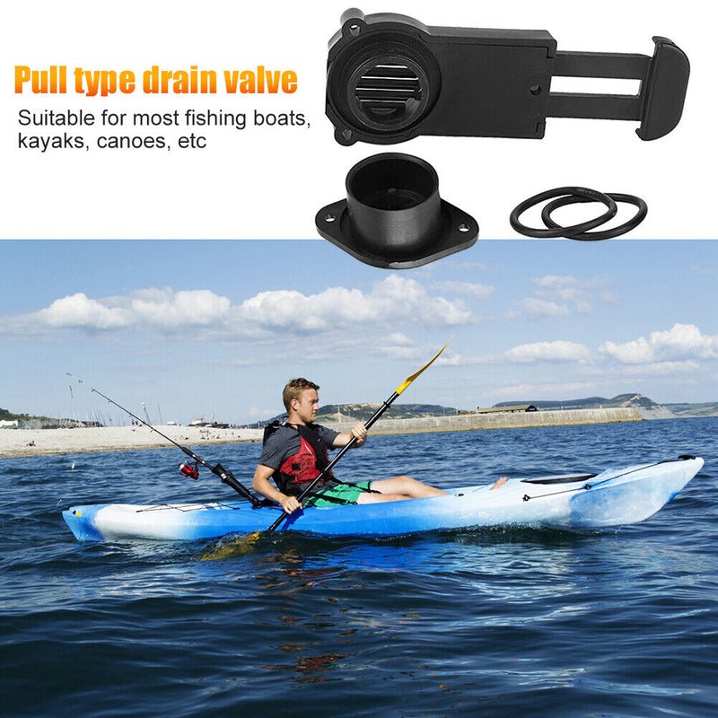 Kayak Drain Valve PVC Pull Drain Valve for Yacht Inflatable Fishing Boat Ca