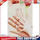 14CT Full Cross Stitch Happy Family Stamped DIY Embroidery Kits Cotton Art