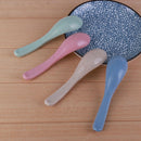 4pcs Wheat Straw Rice Soup Spoons Kids Cooking Tableware Kitchen Tool Newly