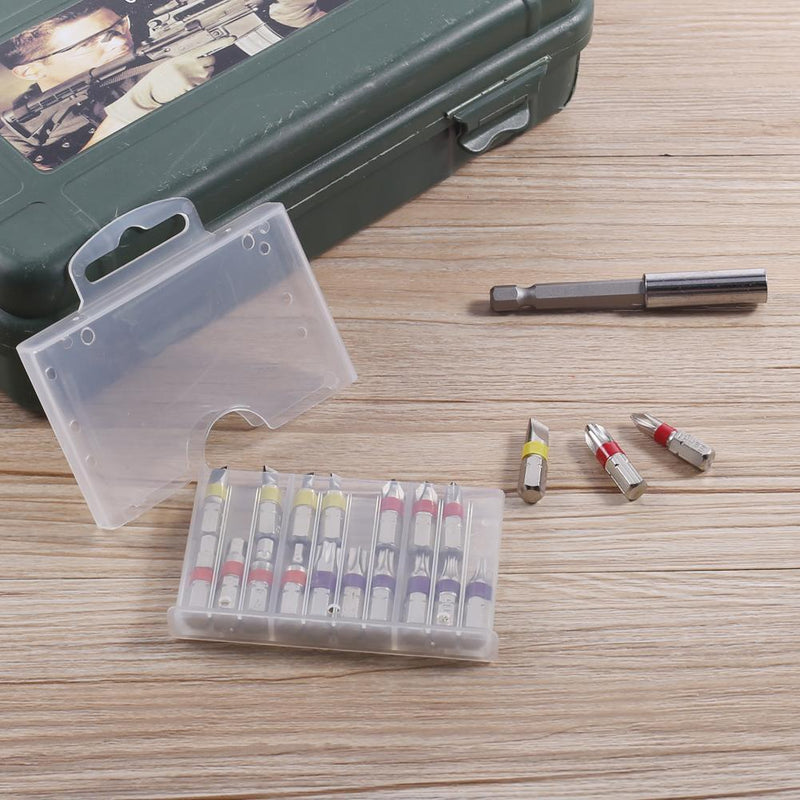 20pcs 25mm Screwdriver Bit Set Kit 1/4in Hex Shank CRV Slotted Torx Hexagon