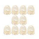 DIY Craft Easter Decorations Hanging Ornaments Drawing Wood Slice Easter Eggs