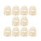 DIY Craft Easter Decorations Hanging Ornaments Drawing Wood Slice Easter Eggs