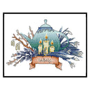 Partial Embroidery Teapot Stamped Canvas 14CT DIY Cross Stitch Kits (J533) Newly