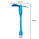 Cooling Mobile Phone Mini USB Fan for Power Bank Notebook Computer (Blue) Newly