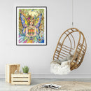 5D Diamond Painting Kit Butterfly Fairy Full Round Drill Rhinestone DIY Wal