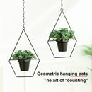 Hanging Flower Pot Hanger Chain Iron Planter Basket Holder Home Decor (B) Newly