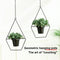 Hanging Flower Pot Hanger Chain Iron Planter Basket Holder Home Decor (B) Newly