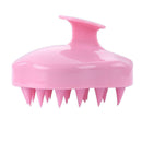 Silicone Scalp Massage Shampoo Brush Body Brush Hair Comb (Pink)