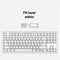 RGB Mechanical Keyboard for Flesports MK870 Programmable Keyboard (White)