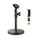 Desktop Microphone Stand Upgraded Adjustable With Base Micro Holder P0W7