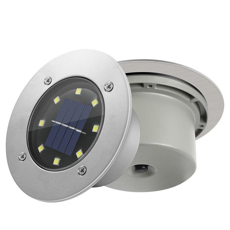 8LED Solar Underground Light Waterproof Garden Buried Lamp (White Light) Newly