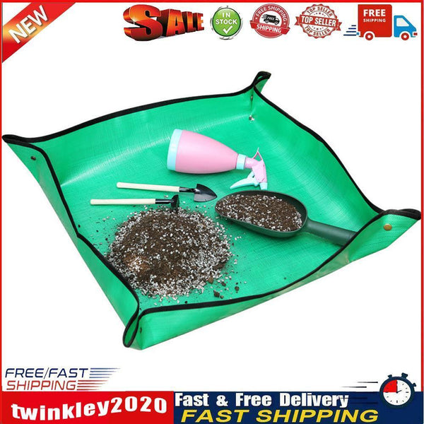 PE Garden Pad Waterproof Plant Gardening Soil Lock Flower Mats (100x100cm) Newly