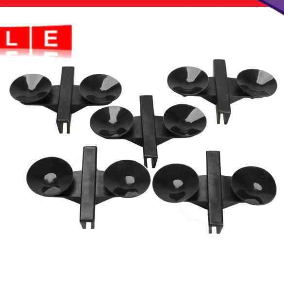 Product 5 x Black Plastic Divider Leaf Holder Suction Cups for Aquarium Aquarium