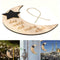 Eid Mubarak Moon Wooden Hanging Ornaments Muslim Ramadan Kareem Eid al-adha M4I3