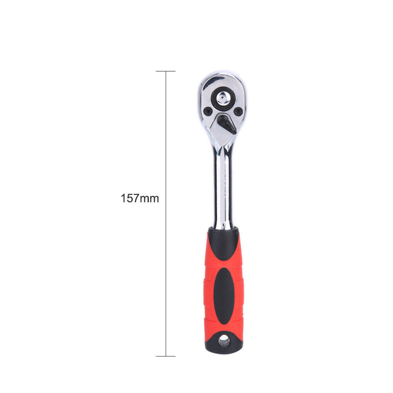 72 Teeth Quick Release Ratchet Socket Wrench Hand Repairing Tool 1/4 Newly