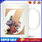 11 oz Unique Creative Ceramic Coffee Mugs with Flower with Letter Z Decors