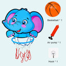 Baby Kids Basketball Hoops Set Indoor Basketball Backboard Toys (Elephant) Newly