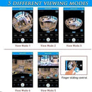 Wireless Wi-Fi Home IR Smart IP E27 1080P Light Bulb Camera 360°
