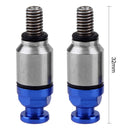 1 Pair M5x0.8mm Fork Air Bleeder Valves for Motocross Dirt Bike (Blue)