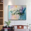Frameless Oil Paint By Numbers DIY Vase Lavender Picture Craft Home Decorat