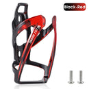 WEST BIKING Water Bottle Holder MTB Road Bike Kettle Cage (Black Red)