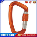 Aluminum Carabiner Outdoor Camping Climbing Hammock Lock Buckle (Orange)