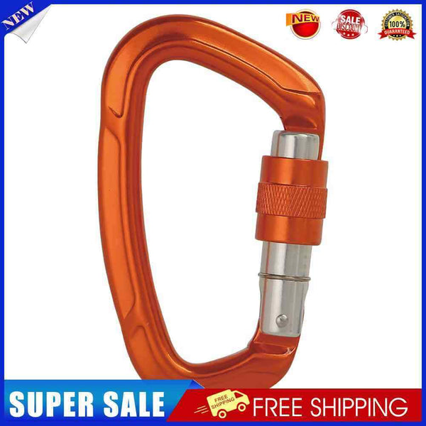 Aluminum Carabiner Outdoor Camping Climbing Hammock Lock Buckle (Orange)