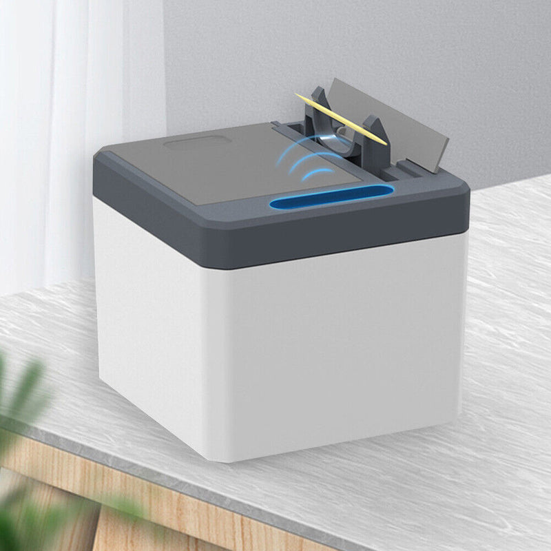 Household Electric Toothpick Storage Box Automatic Dispenser (Dark Blue)