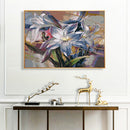 Oil Paint By Numbers Picture DIY Painting Colorful Flower Acrylic Paint Decor