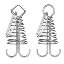 Stainless Steel Tent Stake Peg Windproof Awning Ground Fixed Nail (Round * 5)