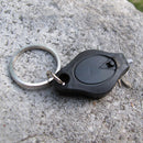 Mini Keychain Light LED Flashlight Emergency EDC Key Ring Torch (Black) Newly