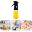 PET Olive Oil Spray Bottle Vinegar Gravy Dispenser Mist Sprayer (Black)