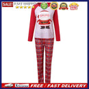 Autumn 2pcs Parent-Child Christmas Pajamas Set Long Sleeve Print Tops+Pants