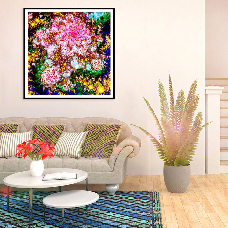 5D DIY Full Drill Diamond Painting Flowers Embroidery Mosaic Kit Home Wall Decor