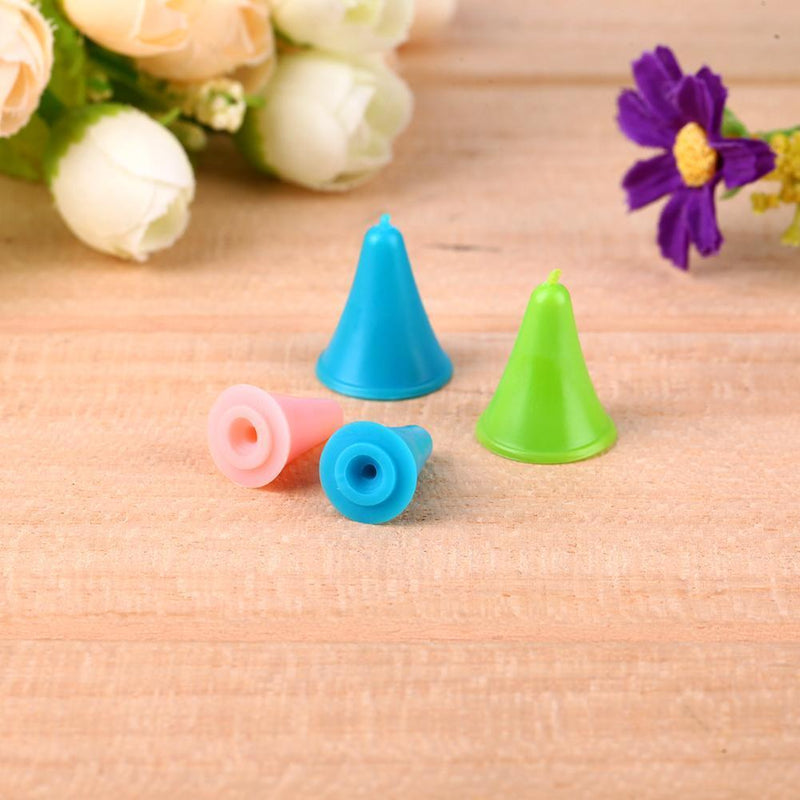 10pcs Rubber Cone Mold Knitting Needles Cap Point Protectors in 2 Sizes for Stric
