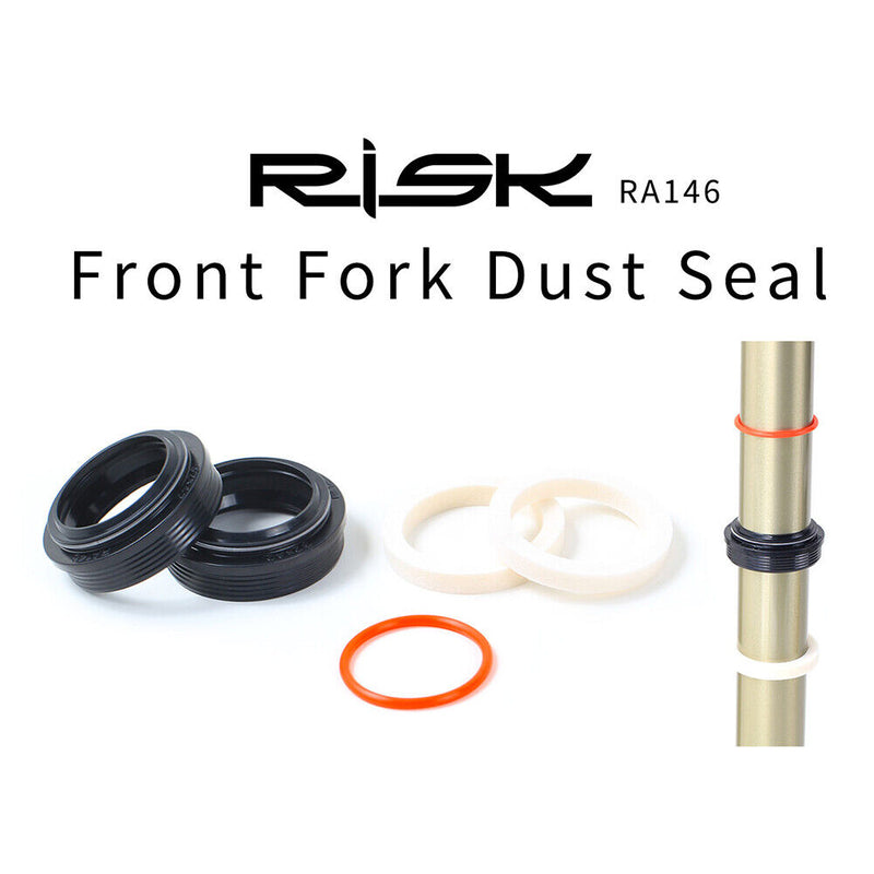 RISK Mountain Bike Front Fork Oil Sponge Dust Oil Sealed Foam Ring Kit (A)