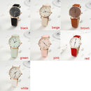 Womens Student Leather Quartz Watch Wristwatches Business Watch Wristband