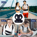Posture Corrector - Adjustable Back Straightener Brace Support (Black L) Newly
